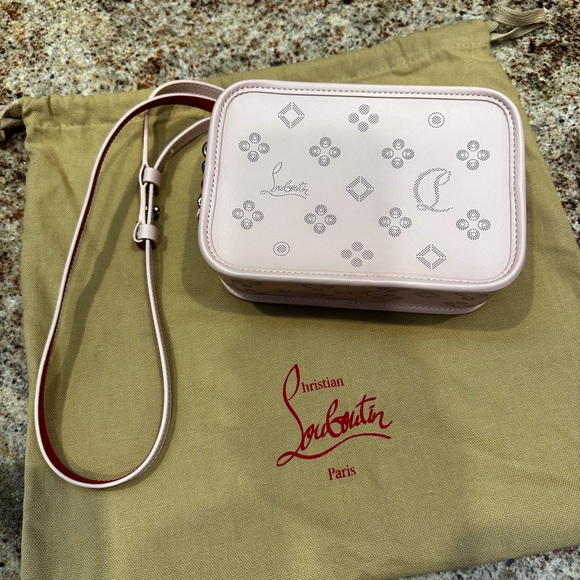 Christian Louboutin Handbags - Christian Louboutin Perforated Leather Loubinthesky Small Camera Bag